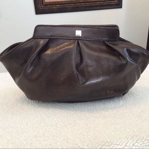 Liz Claiborne Brown clutch